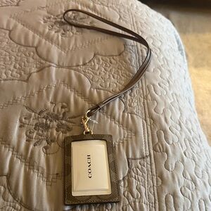 Coach Tan Leather ID Holder